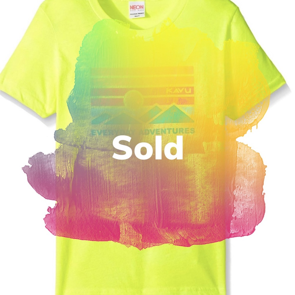 KAVU Little T everyday adventures neon yellow